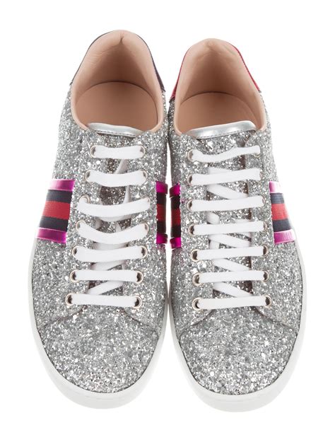 sneaker sparkle gucci shoes|Gucci glitter outfit.